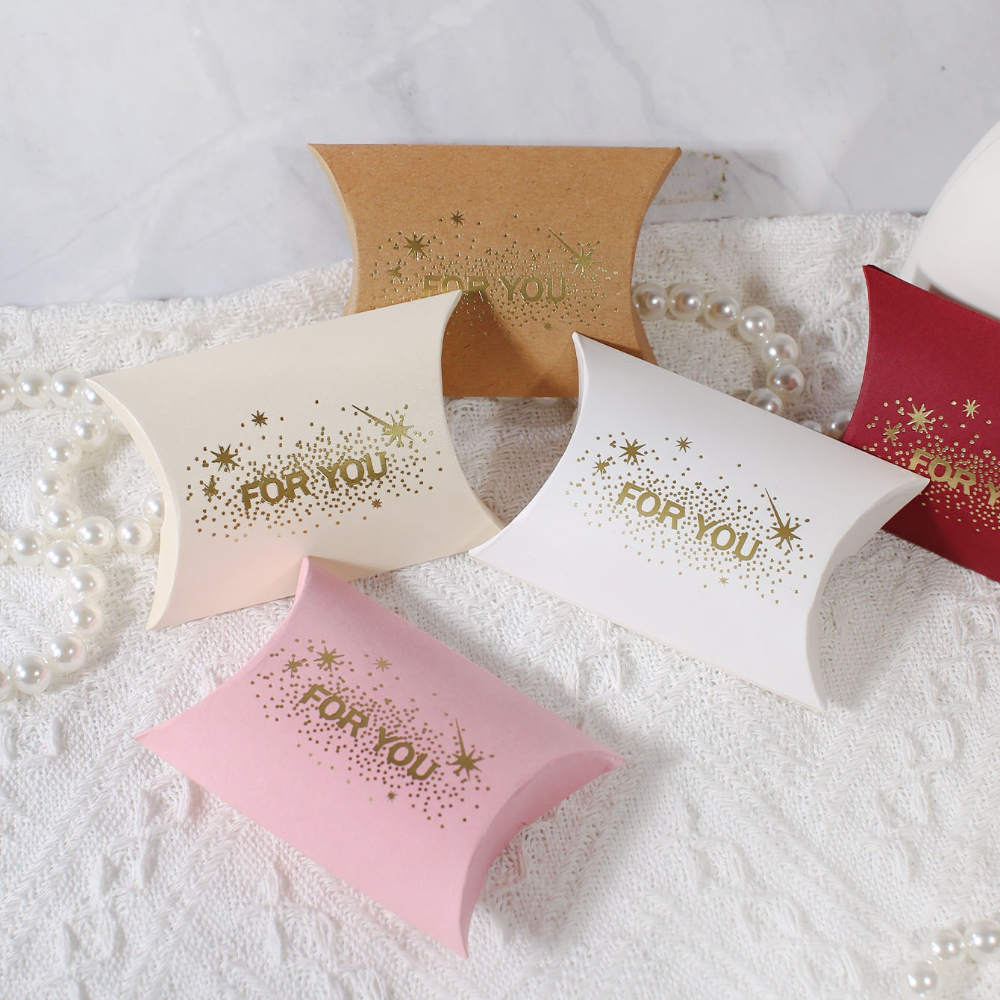 10pcs for You Pillow Gift Boxes with Golden Foil Star